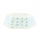 XMAS TREE HEXAGONAL COLLAR DECORATIVE WHITE SEQUINS SNOWFLAKES  76,2*61*24cm