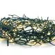 ^ 1000 LED STRING LIGHTS PER 5cm WARM WHITE, ADAPTOR 31VDC & 8 FUNCTIONS, IP44 50m GREEN CABLE