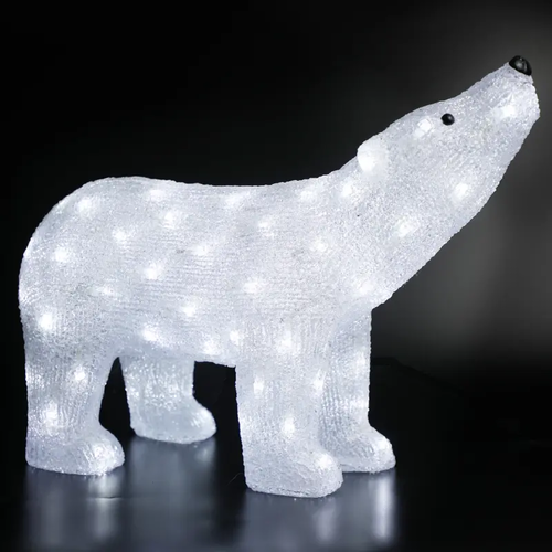 АКРИЛНА ГЛАВА НАГОРЕ МЕЧКА 120 LED CW IP44 55 * 17,5 * 37,5 см 30 см ОЛОВЕН КАБЕЛ