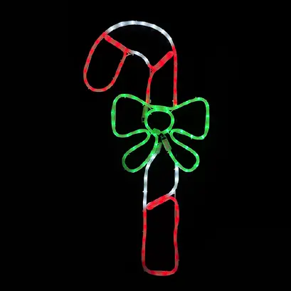 CANDY CANE 120 LED MOTIF 5m 2-ТЕЛЕНО ВЪЖЕ СВЕТЛИНА МНОГОЦВЕТЕН СТАБИЛЕН IP65 45 * 90 см 1,5 м ОЛОВО ТЕЛ