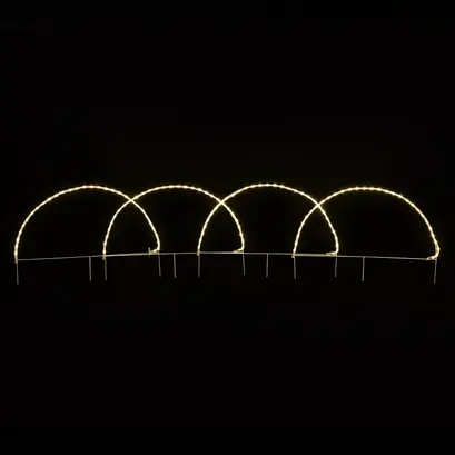 4 АРКА 124 LED МОТИВ 5,2 м 2-ТЕЛЕНО ВЪЖЕ СВЕТЛИНА WW СВЕТКАВИЦА IP4486 * 57cm1.3m LEAD КАБЕЛ