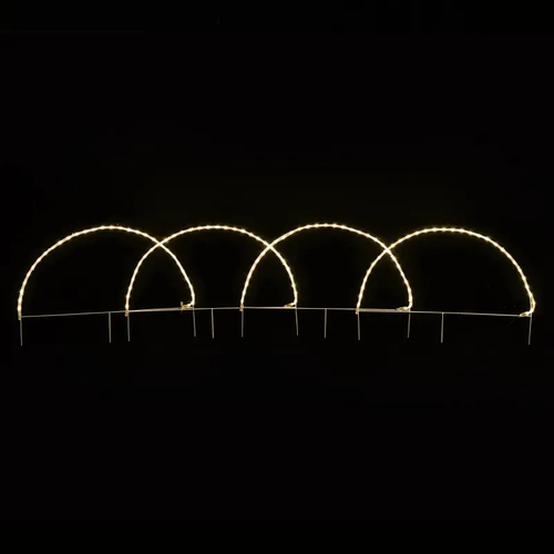 4 АРКА 124 LED МОТИВ 5,2 м 2-ТЕЛЕНО ВЪЖЕ СВЕТЛИНА WW СВЕТКАВИЦА IP4486 * 57cm1.3m LEAD КАБЕЛ