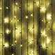 ^240 LED RUBBER CURTAIN LIGHT, WW, CONNECT. (MAX 8), STEADY,IP65, 200x100cm, 1,5M LEAD CABLE