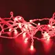 300 LED СТРУННИ СВЕТЛИНИ НА 5 см ЧЕРВЕНО, АДАПТЕР 31VDC И 8 ФУНКЦИИ IP44 3m ПРОЗРАЧЕН КАБЕЛ