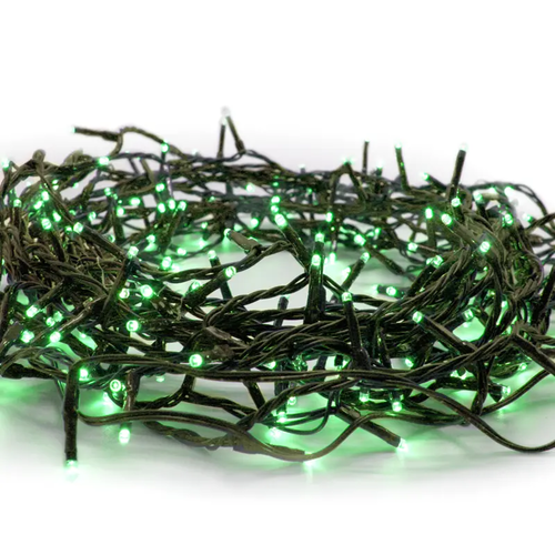 300LED STRING LIGHTS PER 5cm GREEN ADAPTOR 31VDC & CONNECTABLE MAX 2 SETS IP44 3m GREEN CABLE