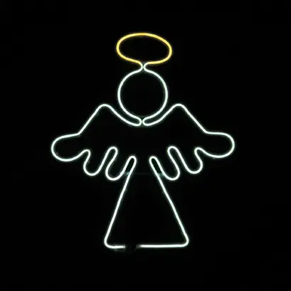 ANGEL 350 ДВОЙНА НЕОНОВА LED ВЪЖЕНА СВЕТЛИНА 3m WW & CW STEADY IP65 560 *640mm 1.5m LEAD КАБЕЛ