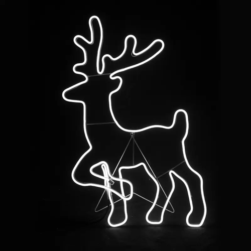 СТОЯЩ СЕВЕН ЕЛЕН 500 LED МОТИФ 5м НЕОН СВЕТЕЩ МАРКУЧ,  БЯЛО IP44 54x82cm 1.5m  КАБЕЛ