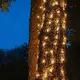 ^ 50 LED NET СВЕТЛИНА, ТОПЛО БЯЛО, АДАПТЕР 24VDC, СВЪРЗВАЩ МАКС 12 КОМПЛЕКТА, IP44, 55x80cm, ЗЕЛЕН КАБЕЛ & 5 КУКИ