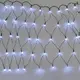 ^ 50 LED NET СВЕТЛИНА, СТУДЕНО БЯЛ АДАПТЕР 24VDC CONNECTABLE MAX 12 КОМПЛЕКТА IP44 55x80cm ЗЕЛЕН КАБЕЛ & 5 КУКИ