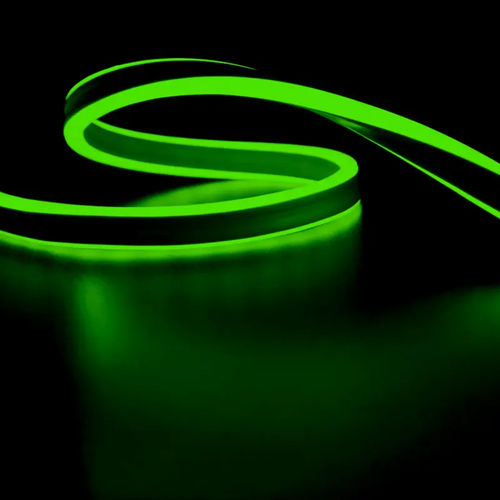 100LED/M LED NEON ROPE LIGHT GREEN STEADY DOUBLE SIDE 50m IP44 1.5m CABLE WITH 3 SETS PLUG,CONNECTORS AND END CAPS