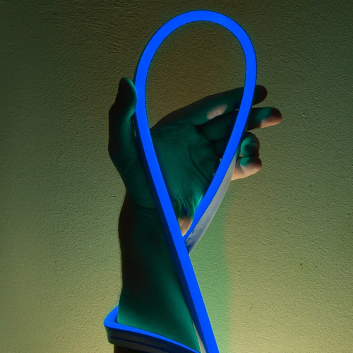 100LED/M LED NEON ROPE LIGHT BLUE STEADY SINGLE SIDE 50m IP44 1.5m CABLE WITH 3 SETS PLUG,CONNECTORS AND END CAPS