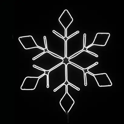СНЕЖИНКА 600LED МОТИФ 6м НЕОН СВЕТЕЩ МАРКУЧ,  БЯЛО IP44 66x57.5cm 1.5m  КАБЕЛ