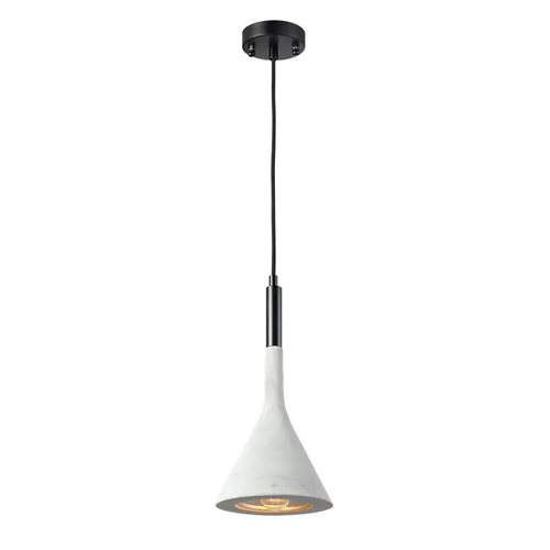 PENDANT 1XE14 CEMENT+BLACK WOOD Φ17,5ΧΗ120CM EVEREST