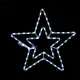 ^ДВОЙНИ ЗВЕЗДИ  72 LED МОТИВ 3 м 2-ЖИЧНИ ВЪЖЕ СВЕТЛИНА,СТУДЕНА БЯЛА , ФЛАШ КОНТРОЛЕР  IP44, 55 см