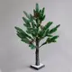 ^ “СНЕЖЕН БОР” 24 WW LED СВЕТЛИНИ IP20 3xAA H:60CM ОСНОВА 10x10CM