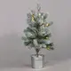 ^ “СНЕЖЕН БОР С ЧЕРВЕНА ЧЕРЕША И САКСИЯ” 28 WW LED СВЕТЛИНИ IP20 3xAA H:55cm Ø12,5cm