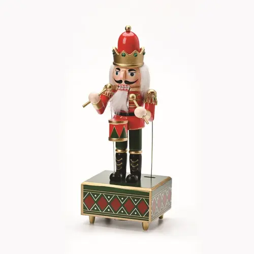 ^NUTCRACKER KING WITH DRUM AND MUSIC BOX H32cm^