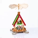 ДЪРВЕН ЧАЙ LIGHT PYRAMID ICE SKATERS ДЕКОРАТИВНИ (БЕЗ СВЕЩИ) 18x13x36cm