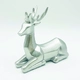 DECORATIVE RESIN REINDEER SILVER 15cm