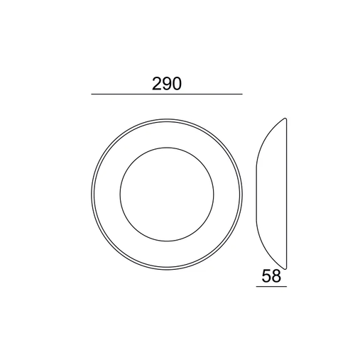 ЛЕД ГИПС Φ/Σ ПЛАСА ЛЕД 4W 3000K 350LM 230V AC RA80 Φ29x5,8CM PLACA - изображение 2