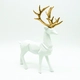 DECORATIVE RESIN REINDEER WHITE 30cm