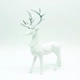 DECORATIVE RESIN REINDEER WHITE 30cm