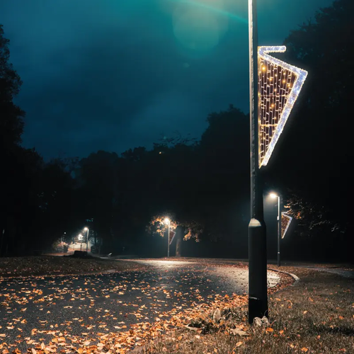АРФА 360 LED УЛИЦА ПОЛЮС МОТИВ 9,6 м 2-ТЕЛЕНО ВЪЖЕ СВЕТЛИНА 6,4 м НИЗ СВЕТЛИНИ WW &CW СТАБИЛНО IP65 150x60cm 1.5m LEAD КАБЕЛ - изображение 2
