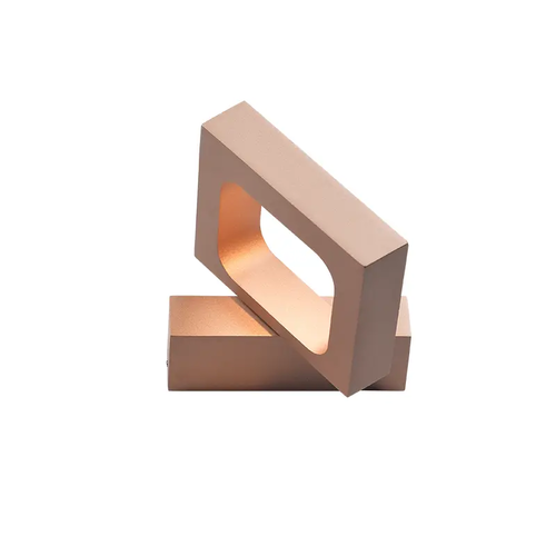 ОСВЕТИТЕЛНО ТЯЛО ЛЕД 6W 3000K ЗЛАТЕН АЛУМИН 14,5X13X3CM CYCLOP