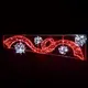 ЛЯВА ЛЕНТА С ТОПКИ 512 LED УЛИЦА ПОЛЮС МОТИВ 6m 2-ТЕЛЕНО ВЪЖЕ СВЕТЛИНА 16m НИЗ СВЕТЛИНИ WW &CW СТАБИЛНО IP65 200x60cm 1.5m LEAD КАБЕЛ
