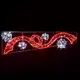 RIBBON WITH BALLS RIGHT 512 LED STREET POLE MOTIF 6m 2-WIRE ROPE LIGHT 16m STRING LIGHTS WW&CW STEADY IP65 200x60cm 1.5m LEAD CABLE