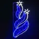 2 ВИТЛЕЕМ ЗВЕЗДИ НАЛЯВО 628 LED УЛИЦА ПОЛЮС МОТИВ 15 м 2-ТЕЛЕНО ВЪЖЕ СВЕТЛИНА 9,6 м НИЗ СВЕТЛИНИ СИНЬО &CW СТАБИЛНО IP65 180x80cm 1.5m ОЛОВО КАБЕЛ