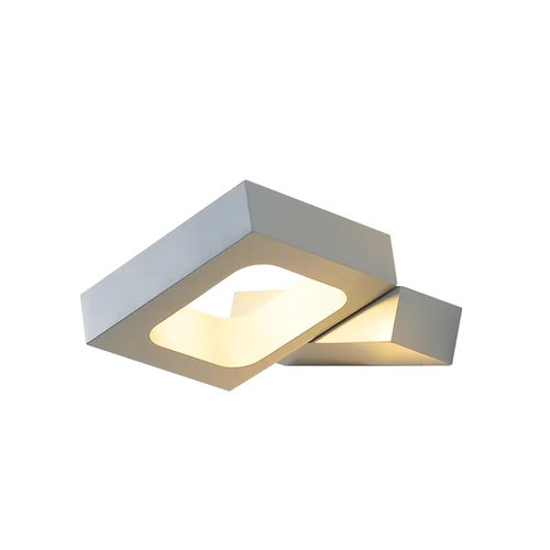 ОСВЕТИТЕЛНО ТЯЛО ЛЕД 6W 3000K СИВ АЛУМИН 14,5X13X3CM CYCLOP