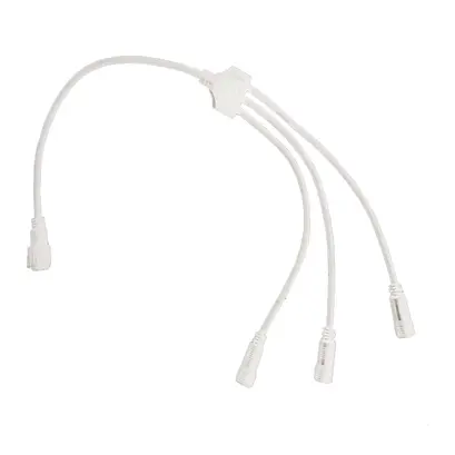 CABLE WHITE CONNECTOR FOR MOTIF 2-WIRE ROPE LIGHT (1 TO 3), IP44, 0.5m