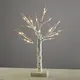 СНЕЖНО ДЪРВО БЯЛО ДЪРВО 24 LED ЛАМПА  БАТЕРИЯ(3xAA) ТОПЛО БЯЛО IP20 45cm