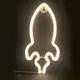 ROCKET, 87 NEON LED LIGHTS WITH BATTERY (3xAA)/USB, WW, IP20, 13.5x2x27cm