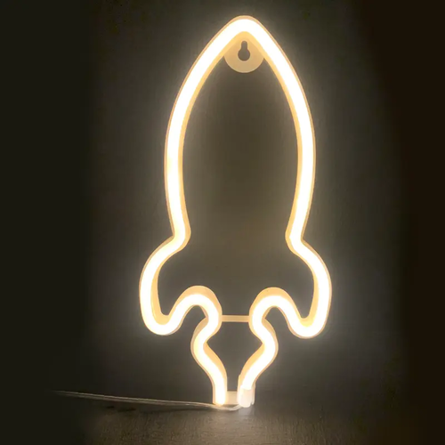 ROCKET, 87 NEON LED LIGHTS WITH BATTERY (3xAA)/USB, WW, IP20, 13.5x2x27cm