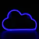 ^ОБЛАК, 48 NEON LED СВЕТЛИНИ С БАТЕРИЯ (3xAA)/USB, СИН, IP20, 29.5x2x18.5cm