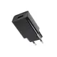 USB АДАПТЕР ЧЕРЕН 230VAC (0.45A) / 5VDC (1A)