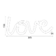 LOVE, 118 НЕОНОВИ LED СВЕТЛИНИ С БАТЕРИЯ (3xAA)/USB, WW, IP20, 35.5x2x13cm - изображение 2