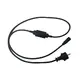 ^ PLUG LEAD CABLE & CONNECTOR FOR MOTIF LED 2-WIRE ROPE LIGHT, IP44, 1.5m
