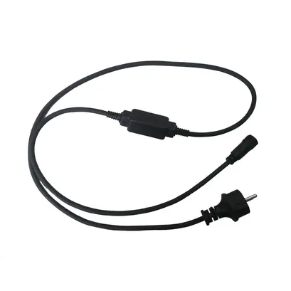 ^ PLUG LEAD CABLE & CONNECTOR FOR MOTIF LED 2-WIRE ROPE LIGHT, IP44, 1.5m