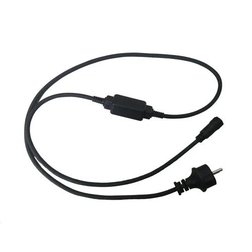 ^ PLUG LEAD CABLE & CONNECTOR FOR MOTIF LED 2-WIRE ROPE LIGHT, IP44, 1.5m