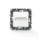 PRIME 1-КЛЮЧОВ БУТОН И ТАБЕЛКА С ИМЕ LED ЛАМПА (12VAC) БЕЗ ВИНТОВЕ 1P 10A 250VAC IP20 БЯЛ