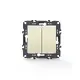 PRIME 2 GANG 2 WAY SWITCH SCREWLESS 1+1P 10AX 250VAC IP20 IVORY