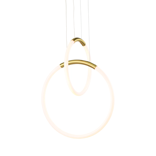 ПЕНДЕЛ LED 24W 3000K 1680LM VENUS МЕСИНГ МЕТАЛ IP20 40X30XH164CM
