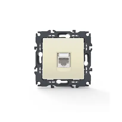 PRIME LAN SOCKET 1xRJ45 CAT6 UTP IP20 IVORY