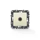 PRIME TV SOCKET END-LINE MALE CONNECTOR & SURGE PROTECTION IP20 IVORY