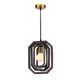PENDANT LUMINAIRE 1ΧΕ27 DARK BROWN LEATHER MDF D24XH100CM TRITON