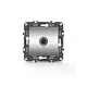 PRIME TV SOCKET END-LINE MALE CONNECTOR & SURGE PROTECTION IP20 MATT ALUMINUM