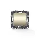 PRIME 1 GANG PUSH BUTTON SWITCH SCREWLESS 1P 10AX 250VAC IP20 MATT CHAMPAGNE